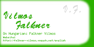 vilmos falkner business card